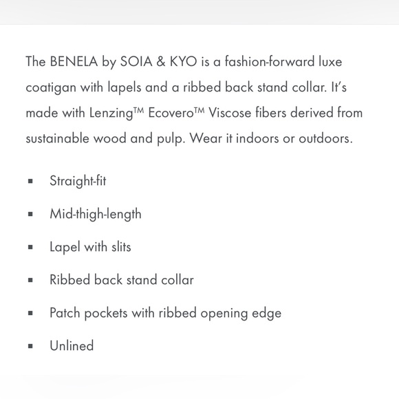 Soia & Kyo Benela Coatigan - Picture 10 of 13